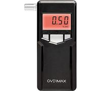 Overmax AD-06 Alkomat Professional, Sensor electroquímico de Platino, precisión de hasta 0,05, Rango de 0,00 ‰ a 4,00 ‰, 10 boquillas Incluidas, 2 Pilas AA