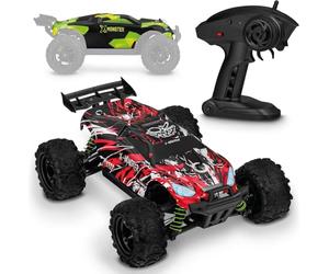 Overmax X-Monster Truck RC Coche teledirigido 45 km/h, 1:18, 2 baterías, 4 Ruedas, Alcance de 100 m, Control Remoto Mejorado