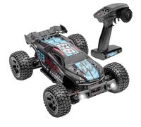 Overmax X-Stable Coche Teledirigido 4x4 Coche RC 1:10 Off Road, 35 km/h Monster Truck, 2.4 GHz, 40 min con 2 Baterias, Transmision Metalica, Amortiguadores De Aceite, LED, Off Road Ninos 8+ y Adultos