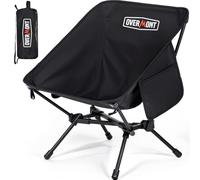 OVERMONT Silla Camping Plegable Portátil - Sillas de Playa Plegables Ligera Carga Máxima 150kg - Silla de Camping Compacta con Bolsa de Transporte para Exterior Acampada Playa Pesca Picnics Jardín