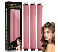 Overnight Blowout Rods - Rizador de pelo sin calor para dormir, pequeños rizos sin calor, terciopelo satinado, varillas flexibles para la noche, sin calor, para dormir, para soplar, herramientas de