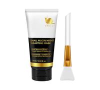 Overnight Masque, Mascarilla de Noche 75ml con Gel Hidratante, Arcilla Relajante Iluminadora Para Preparación Pre-Maquillaje, Viaje, Rutina Post-Entrenamiento Y Cuidado Diario