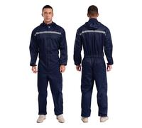 Overol De Trabajo para Hombre Mono de Trabajo Taller for Hombre, antiestático, Manga Larga, con Capucha y anticontaminación(Deep Blue,3XL)