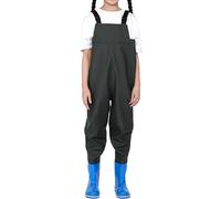 Overol de vadeo para niños, pantalones impermeables para botas, equipo de al aire libre, traje de cintura elástica transpirable con hebilla rápida, traje de caza ligero para arroyo, pantano