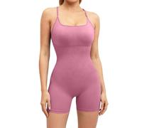 Overol de yoga para mujer, corto del Reino Unido, overol de entrenamiento de una pieza para mujer, overol todo en uno, pantalones cortos de entrenamiento, enterizo negro, talla pequeña, 1 pieza