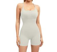 Overol de yoga para mujer, corto del Reino Unido, overol de entrenamiento de una pieza para mujer, overol todo en uno, pantalones cortos de entrenamiento, enterizo negro, talla pequeña, 1 pieza