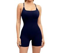 Overol de yoga para mujer, corto del Reino Unido, overol de entrenamiento de una pieza para mujer, overol todo en uno, pantalones cortos de entrenamiento, enterizo negro, talla pequeña, 1 pieza