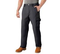 Overol para hombre, pantalones de trabajo de forro polar grueso, ligeros, para senderismo, montañismo, ajuste relajado, Negro, M