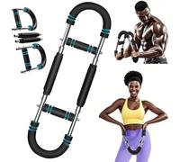 Overpassing Twister Armtrainer - Entrenador de Brazos Ajustable para Pecho (20-40 kg / 44-88 LB), Barra de Giro portátil con diseño Desmontable, Ejercicios de Fitness en Cualquier Lugar