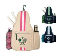 Overserved Sports Co. Bolsa de Pickleball, Bolsa de Pickleball para Mujer, Bolsas de Paleta de Pickleball, con Gancho para Valla, Soporte para Botella de Agua y Espacio Seguro para Pelotas, Gran