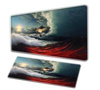 Oversized Mouse Pad, XXL Mouse Pad Natural Landscape OfficeMousePad - Non slip Keyboard - Thin Edges - Anime and Game Enthusiasts - PC Home Office (800-300cm)
