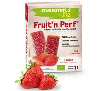 OVERSTIMS Pates De Fruits Bio Fraise X4 - Unisex - Rojo - talla única- modelo 2025