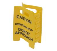 Overstimulated Hair Clip, Non Slip Humorous Fashion Accessories Do Not Approach Sign Hair Claws, for Thick Thin Long Hairs Women Girls Students Coworkers Friends