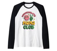 Overstimulated Moms Club Divertido Mamá Life Mama Humor Fun Camiseta Manga Raglan