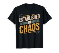 Overstimulated Moms Club Established Chaos Coffee Fueled Camiseta