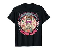 Overstimulated Moms Club Funny Mother's Day Skeleton Mom Camiseta