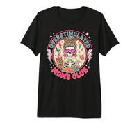 Overstimulated Moms Club Funny Mother's Day Skeleton Mom Camiseta Premium