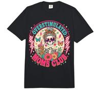 Overstimulated Moms Club Funny Mother's Day Skeleton Mom Comfort Colors Adult Heavyweight T-Shirt