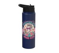 Overstimulated Moms Club Funny Mother's Day Skeleton Mom Stainless Steel Insulated Water Bottle