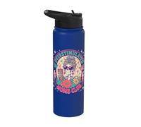 Overstimulated Moms Club Funny Mother's Day Skeleton Mom Stainless Steel Insulated Water Bottle