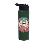 Overstimulated Moms Club Funny Mother's Day Skeleton Mom Stainless Steel Insulated Water Bottle