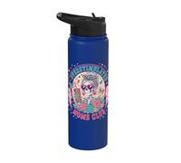 Overstimulated Moms Club Funny Mother's Day Skeleton Mom Stainless Steel Insulated Water Bottle