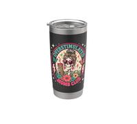 Overstimulated Moms Club Funny Mother's Day Skeleton Mom Vaso térmico de acero inoxidable de doble pared