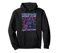 Overstimulated Moms Club Retro Night Shift Edition Mama Sudadera con Capucha
