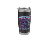 Overstimulated Moms Club Retro Night Shift Edition Mama Vaso térmico de acero inoxidable de doble pared