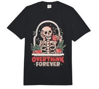 Overthink Forever Skeleton Overthinker Arte Divertido EduEly Comfort Colors Adult Heavyweight T-Shirt