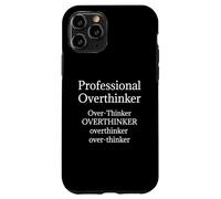 Overthinker Camiseta Divertida Profesional Overthinker Carcasa para iPhone 11 Pro