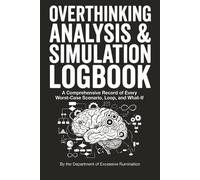 Overthinking Analysis & Simulation Logbook: Funny Novelty Gag Gift Journal: College Ruled Notebook for Chronic Overthinkers and Worst-Case Scenarios | 6x9 Inch, 100 Pages