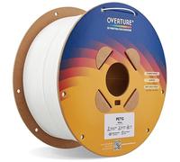 OVERTURE Filamento PETG 1,75 mm, 2 kg bobina (4,4 lbs), Neatly Wound durable PETG Filament para impresora 3D, precisión dimensional +/- 0,02 mm, 3D Printer Filamento (Blanco 2kg*1)