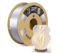 OVERTURE Filamento PETG Rápido para Impresoras 3D 1,75 1kg, Transparente | Fuerte y Resistente, Extrusión Suave, Adhesión Superior entre Capas, Hasta 300 mm/s, Precisión ± 0,02mm (Transparente)