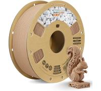 OVERTURE Filamento PLA Mármol 1.75mm, Filamento para Impresora 3D con Efecto Piedra Realista, 1kg (2.2 lbs) Carrete de Cartón, Precisión +/-0.02mm (Roble Blanco)