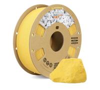 OVERTURE Filamento PLA Mármol 1.75mm, Filamento para Impresora 3D con Efecto Piedra Realista, 1kg (2.2 lbs) Carrete de Cartón, Precisión +/-0.02mm (Amarillo Caléndula)