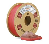 OVERTURE Filamento PLA Mármol 1.75mm, Filamento para Impresora 3D con Efecto Piedra Realista, 1kg (2.2 lbs) Carrete de Cartón, Precisión +/-0.02mm (Rojo Sedona)