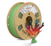 OVERTURE Filamento PLA Mármol 1.75mm, Filamento para Impresora 3D con Efecto Piedra Realista, 1kg (2.2 lbs) Carrete de Cartón, Precisión +/-0.02mm (Arcoíris Roca)