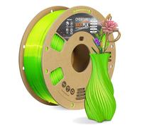 OVERTURE Filamento PLA Seda para Impresora 3D, Filamento PLA Brillante 1,75mm 1kg, Carrete de Cartón (Magenta-Dorado seda)