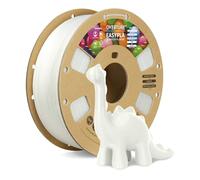 OVERTURE PLA Easy 1.75mm Filamento 3D para Principiantes, Extrusión Suave y Sin Deformaciones, 1kg Carrete de Cartón, +/- 0.02mm, Compatible con Impresoras FDM (Blanco Easy)