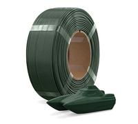 OVERTURE Refill PETG filamento 1.75 mm, filamento para impresora 3D sin carrete (Spoolless), PETG 1kg- Recarga para carrete reutilizable de Bambu Lab, precisión de +/- 0.02 mm (Verde militar)