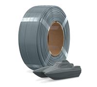 OVERTURE Refill PETG filamento 1.75 mm, filamento para impresora 3D sin carrete (Spoolless), PETG 1kg- Recarga para carrete reutilizable de Bambu Lab, precisión de +/- 0.02 mm (Gris espacial)