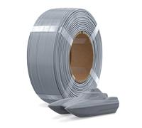 OVERTURE Refill PETG filamento 1.75 mm, filamento para impresora 3D sin carrete (Spoolless), PETG 1kg- Recarga para carrete reutilizable de Bambu Lab, precisión de +/- 0.02 mm (Gris claro)