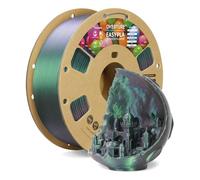OVERTURE Shimmer EASY PLA Filamento 1,75 mm, Filamento Para Impresora 3D EASY PLA de 1 kg (2,2 lb), Precisión Dimensional +/- 0.02 mm(Shimmer Verde Oscuro)