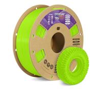 OVERTURE TPU 95A Filamento 1.75mm, TPU Filamento Flexible 95A Suave para Impresoras 3D, 1kg Carrete de Cartón, Precisión +/- 0.02 mm, Compatible con la Mayoría de Impresoras FDM (Verde Claro)