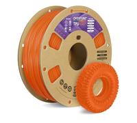OVERTURE TPU 95A Filamento 1.75mm, TPU Filamento Flexible 95A Suave para Impresoras 3D, 1kg Carrete de Cartón, Precisión +/- 0.02 mm, Compatible con la Mayoría de Impresoras FDM (Naranja)