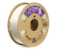 OVERTURE TPU 95A Filamento 1.75mm, TPU Filamento Flexible 95A Suave para Impresoras 3D, 1kg Carrete de Cartón, Precisión +/- 0.02 mm, Compatible con la Mayoría de Impresoras FDM (Transparente)