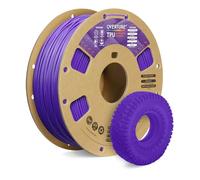 OVERTURE TPU 95A Filamento 1.75mm, TPU Filamento Flexible 95A Suave para Impresoras 3D, 1kg Carrete de Cartón, Precisión +/- 0.02 mm, Compatible con la Mayoría de Impresoras FDM (Púrpura)