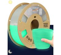 OVERTURE TPU High Speed Filamento 1.75mm, Alta Velocidad Flexible 95A Suave para Impresoras 3D Filamento, 1kg Carrete de Cartón, Precisión +/- 0.02 mm (HS TPU Verde Luminiscente)