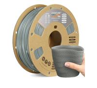 OVERTURE TPU High Speed Filamento 1.75mm, Alta Velocidad Flexible 95A Suave para Impresoras 3D Filamento, 1kg Carrete de Cartón, Precisión +/- 0.02 mm (HS TPU Gris)